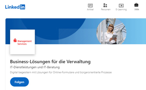Folgen Sie uns auf LinkedIn